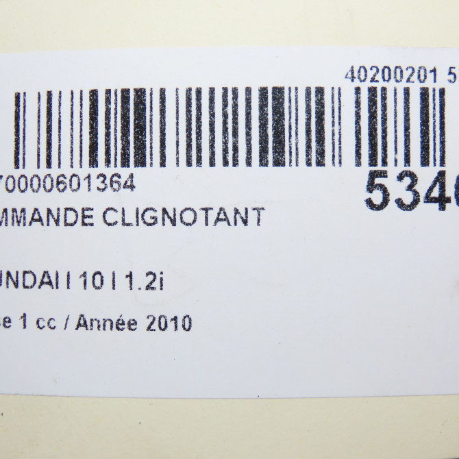 Commande clignotant occasion HYUNDAI I 10 I Phase 1 03-2008->12-2010 1.2i 934100X050 5