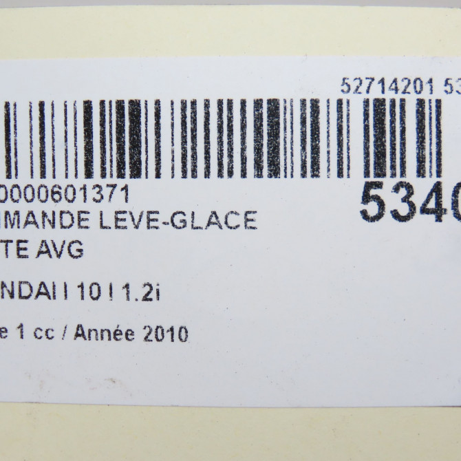 Commande lève-glace porte avant gauche occasion HYUNDAI I 10 I Phase 1 03-2008->12-2010 1.2i 935700X0004X 4