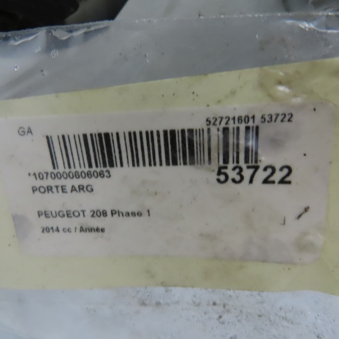 Porte arrière gauche occasion PEUGEOT 208 208 Phase 1 2012-03-01->2015-09-30 9671907580 4