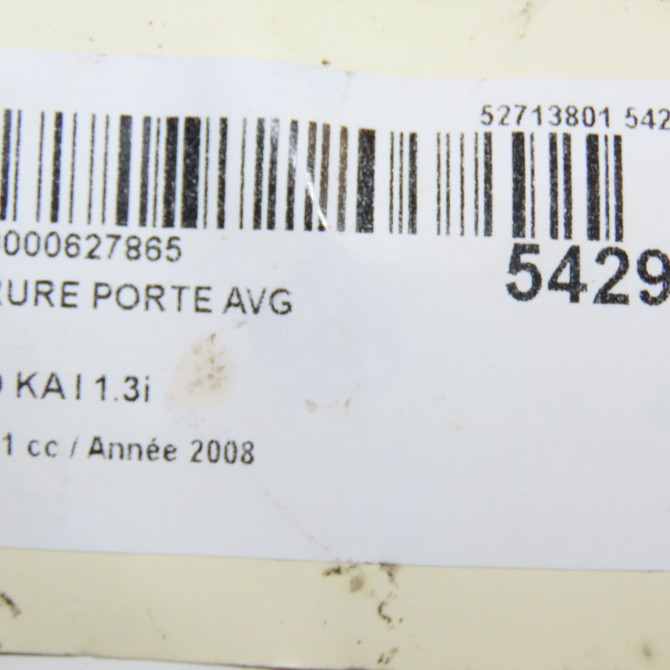 Serrure porte avg occasion FORD KA I Phase 1 10-1996->10-2008 1.3i 4868488 5