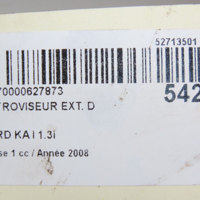 Retroviseur exterieur manuel droit occasion FORD KA I Phase 1 10-1996->10-2008 1.3i 1128993 5