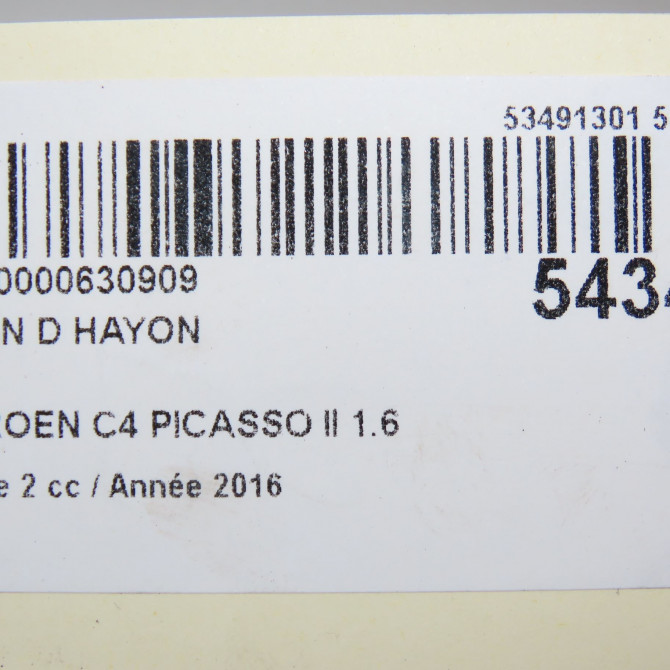 Verin droit hayon occasion CITROEN C4 PICASSO II Phase 2 09-2016->... 1.6 BLUEHDI 120ch 9841636680 5