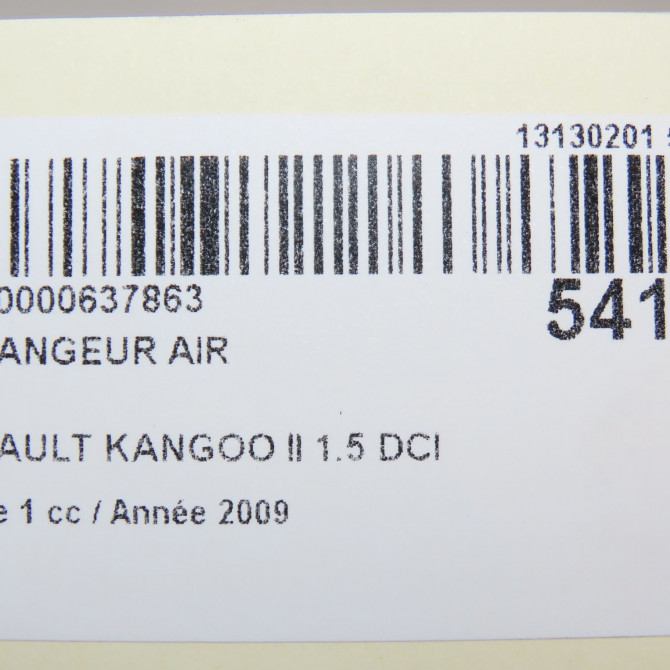 Echangeur air occasion RENAULT KANGOO II Phase 1 01-2008->03-2013 1.5 DCI 85ch 8200427469 5