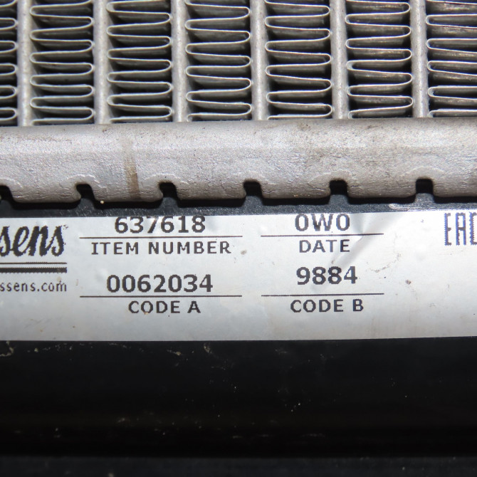 Radiateur occasion RENAULT KANGOO II Phase 1 01-2008->03-2013 1.5 DCI 85ch 8200418329 3