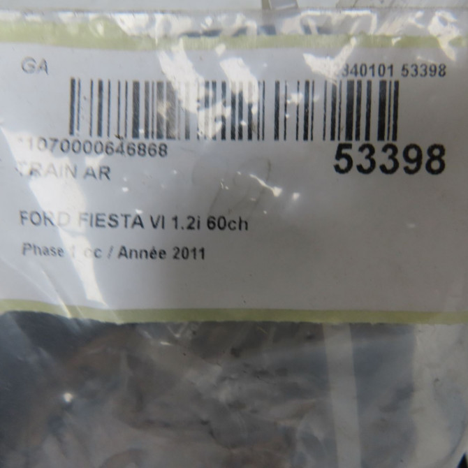 Train arrière occasion FORD FIESTA VI Phase 1 10-2008->11-2012 1.2i 60ch Ambiente 5212628 7