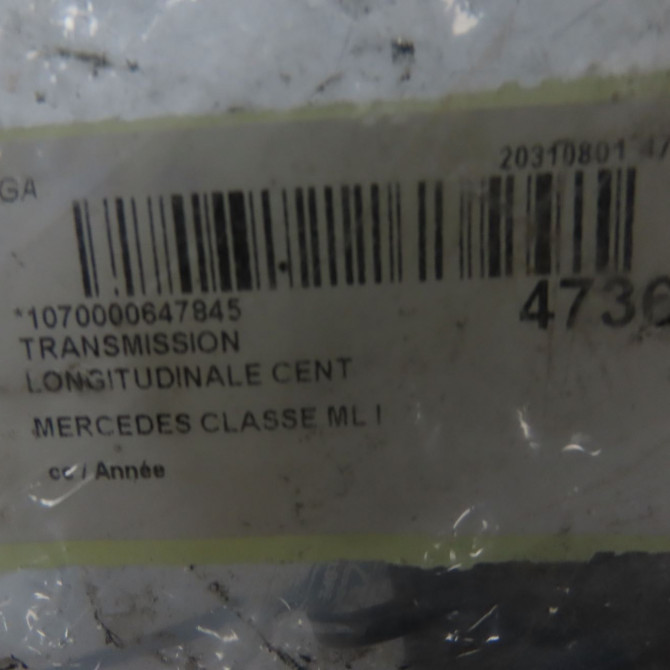 Transmission longitudinale cent occasion MERCEDES CLASSE ML I 5