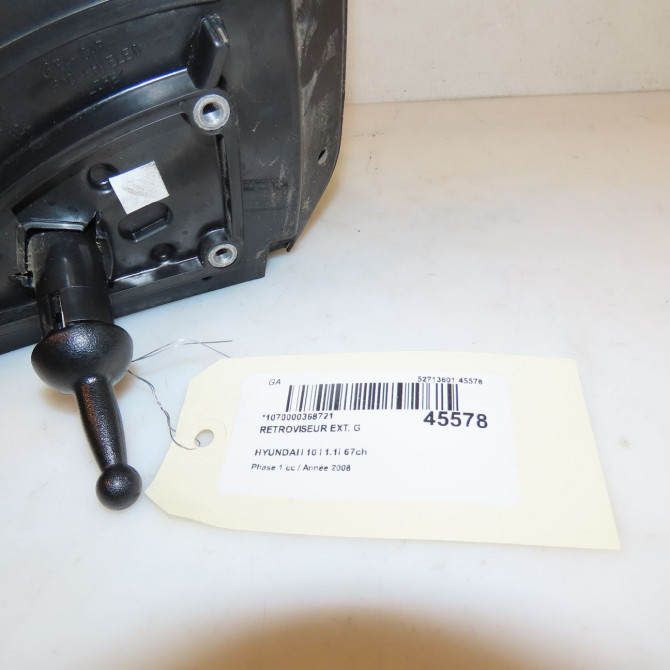 Retroviseur exterieur gauche occasion HYUNDAI I 10 I Phase 1 03-2008->12-2010 1.1i 67ch 876100X030 4