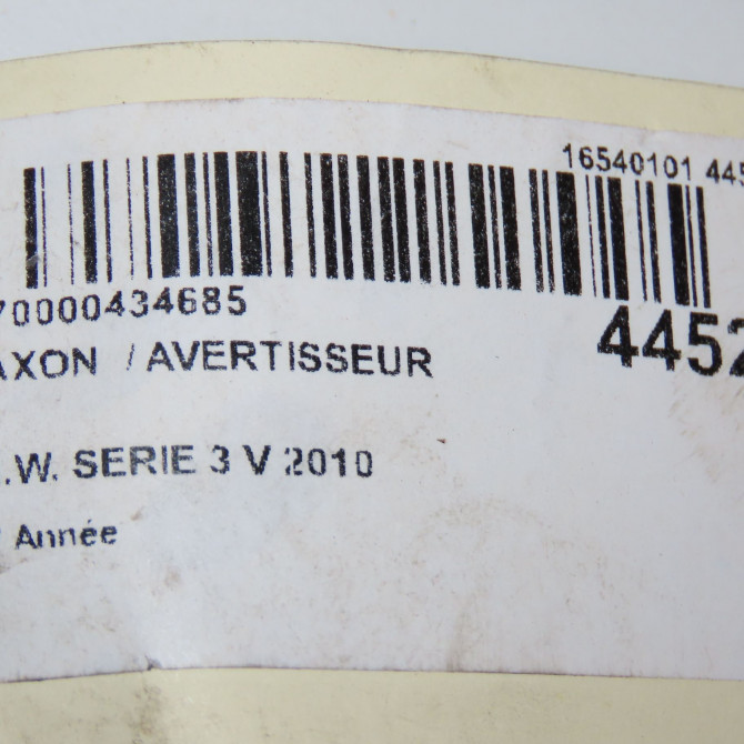 Klaxon  / avertisseur occasion B.M.W. SERIE 3 V 61337159420 6