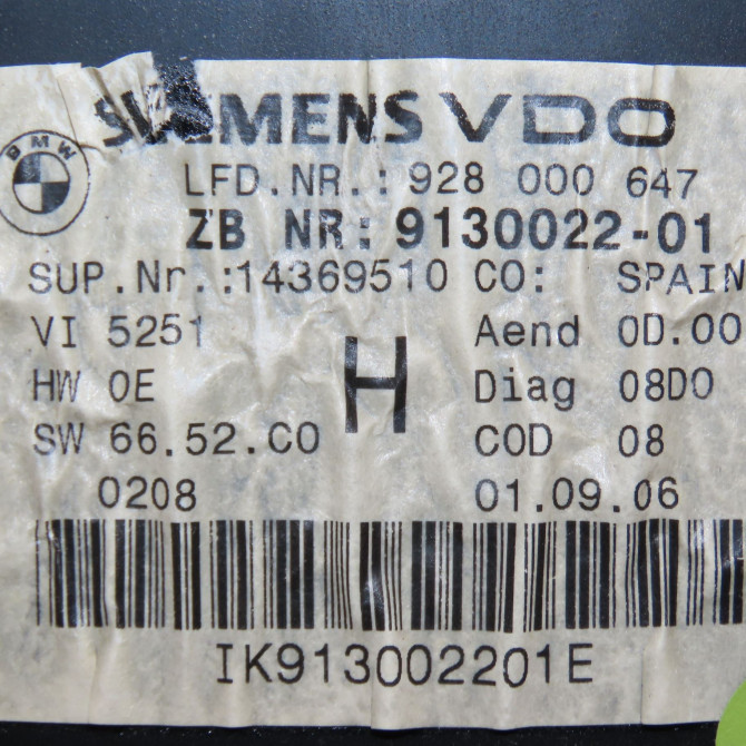 Compteur occasion B.M.W. SERIE 3 V Phase 1 03-2005->09-2008 62109316156 4