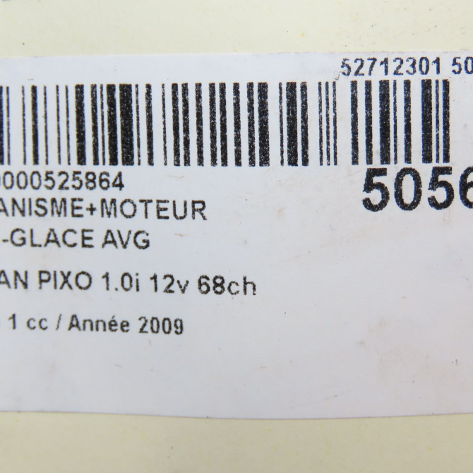 Mecanisme+moteur leve-glace avg occasion NISSAN PIXO Phase 1 05-2009->... 1.0i 12v 68ch 807014A01C 7