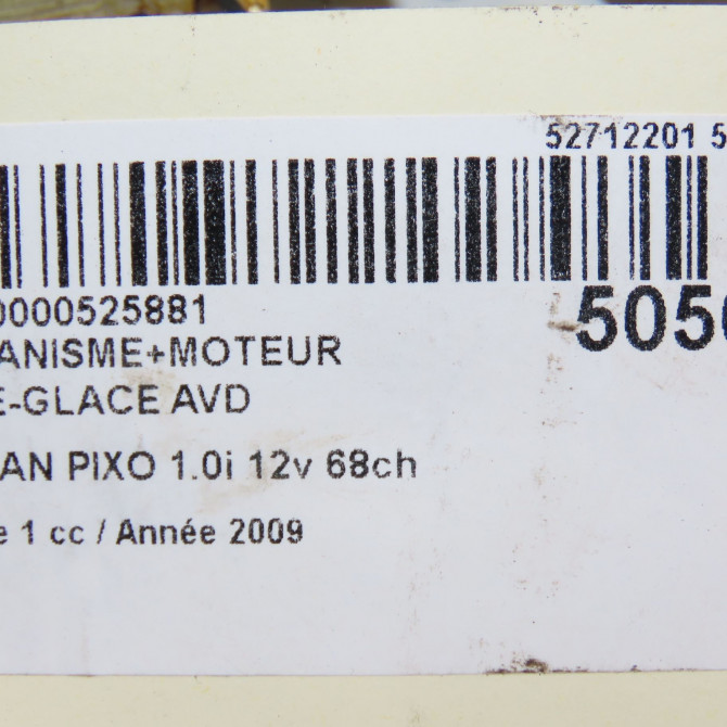 Mecanisme + moteur lève-glace avant droit occasion NISSAN PIXO Phase 1 05-2009->... 1.0i 12v 68ch 807004A01B 7