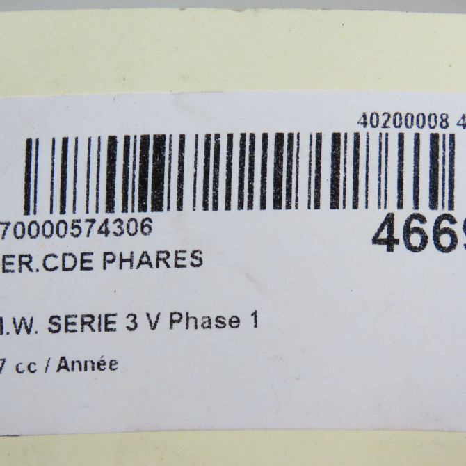 Interrupteur commande de phares occasion B.M.W. SERIE 3 V Phase 1 03-2005->09-2008 61316932796 6