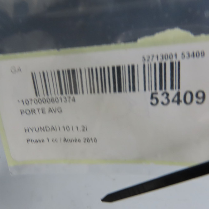 Porte avant gauche occasion HYUNDAI I 10 I Phase 1 03-2008->12-2010 1.2i 760030X050 5