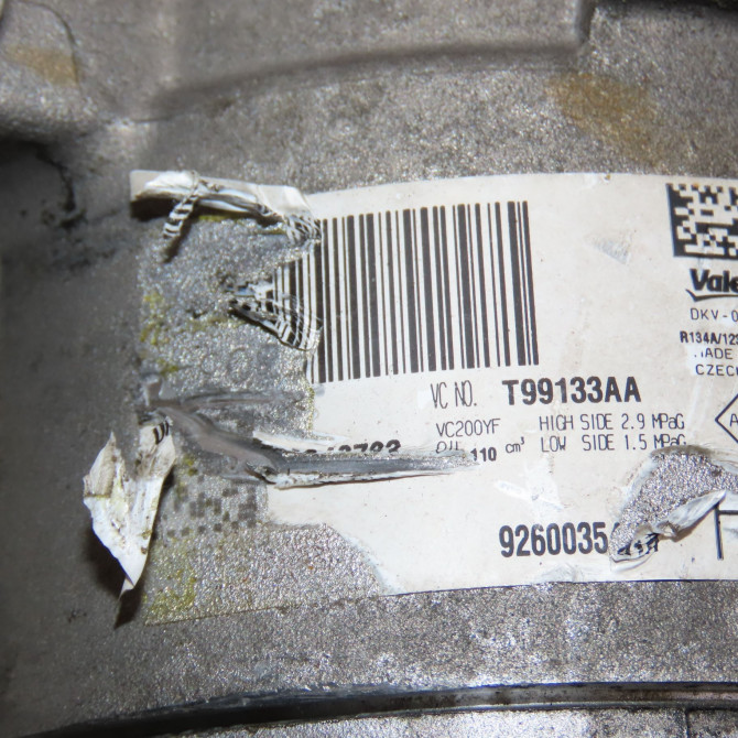 Compresseur air conditionne occasion DACIA SANDERO II Phase 2 02-2017->... 6