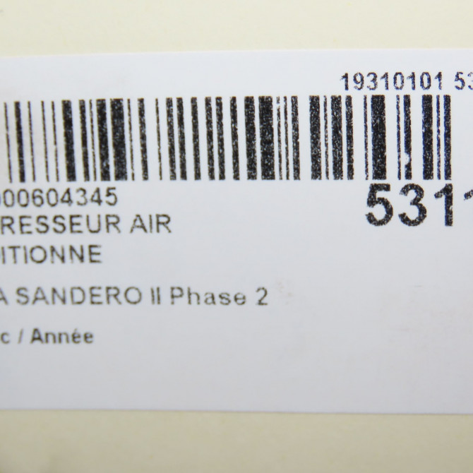 Compresseur air conditionne occasion DACIA SANDERO II Phase 2 02-2017->... 8