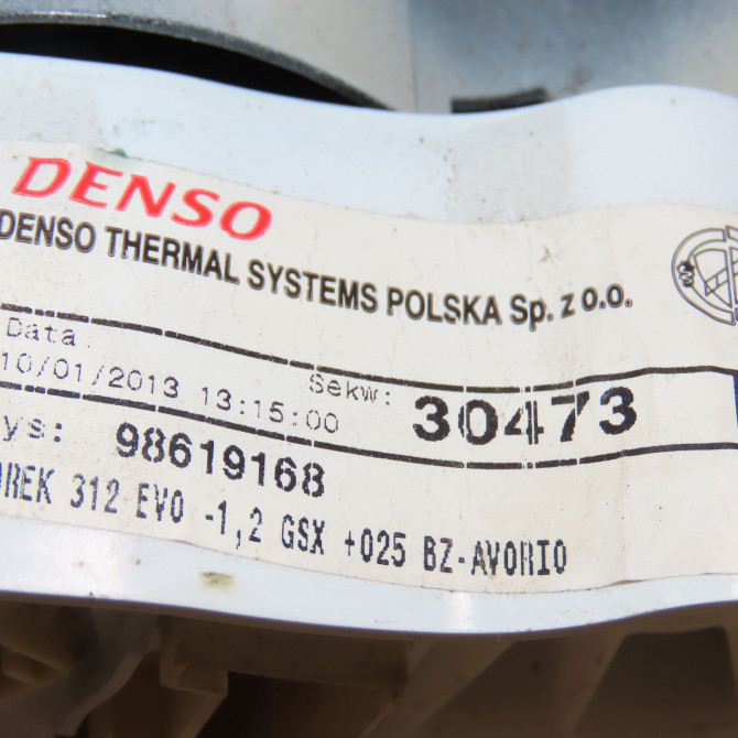 Commande de chauffage occasion FIAT 500 II 500 II Phase 1 2007-07-01->2016-03-31 1.2i 69ch 4