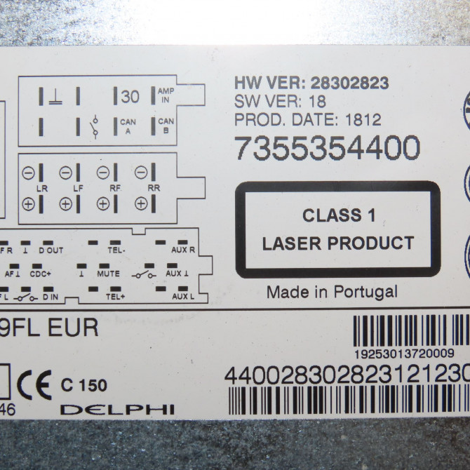 Autoradio occasion FIAT PUNTO III Phase 1 01-2012->... 1.2i 69ch 735597878 4