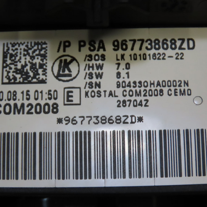 Bloc commodos occasion CITROEN C3 II Phase 2 03-2013->12-2016 1.2i VTI 82ch 96773868ZD 5