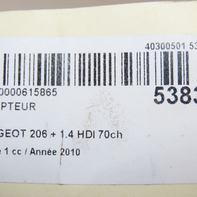 Compteur occasion PEUGEOT 206 + Phase 1 03-2009->05-2013 1.4 HDI 70ch 6103HJ 6