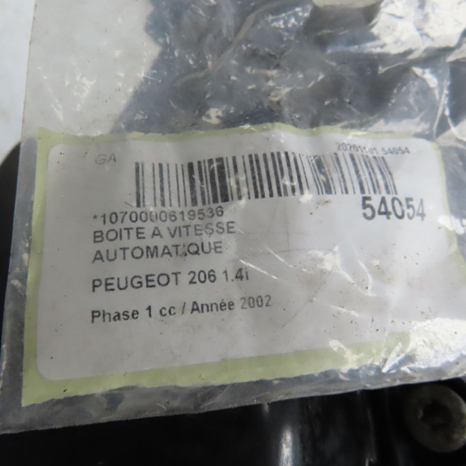 Boîte à vitesse automatique occasion PEUGEOT 206 Phase 1 09-1998->03-2009 1.4i 2222EP 8