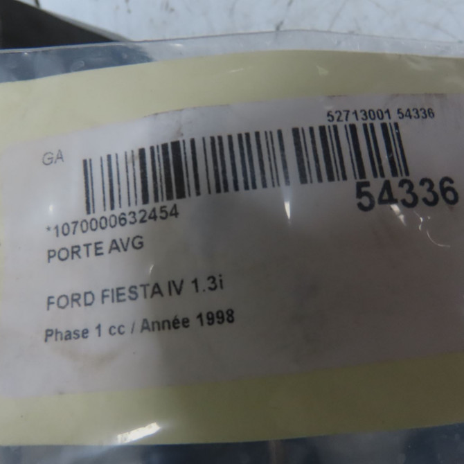 Porte avant gauche occasion FORD FIESTA IV Phase 1 09-1995->09-1999 1.3i 1007033 5