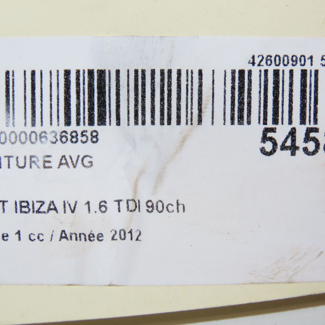 Ceinture avant gauche occasion SEAT IBIZA IV Phase 1 05-2008->01-2012 1.6 TDI 90ch 6J3857705RAA 7