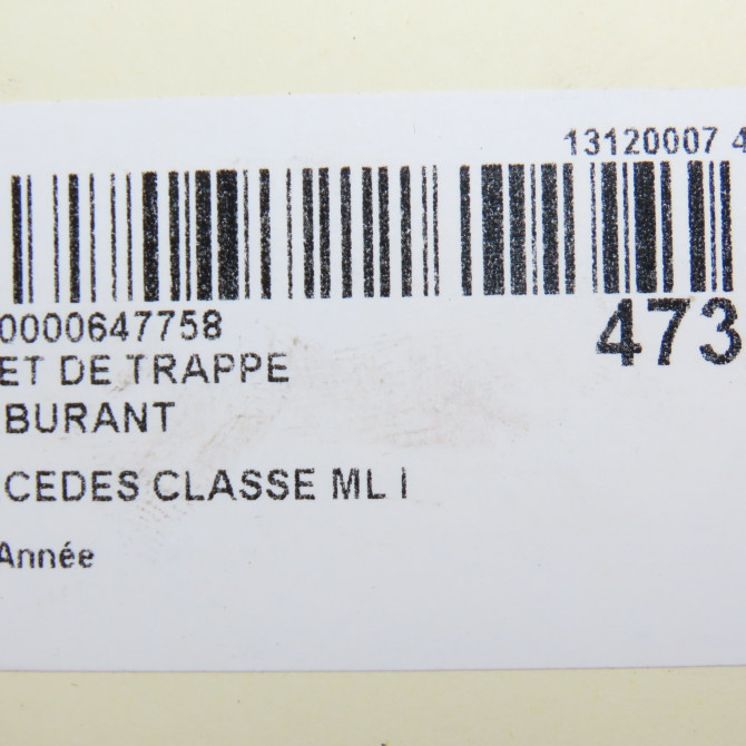 Volet de trappe carburant occasion MERCEDES CLASSE ML I 8200290088 7