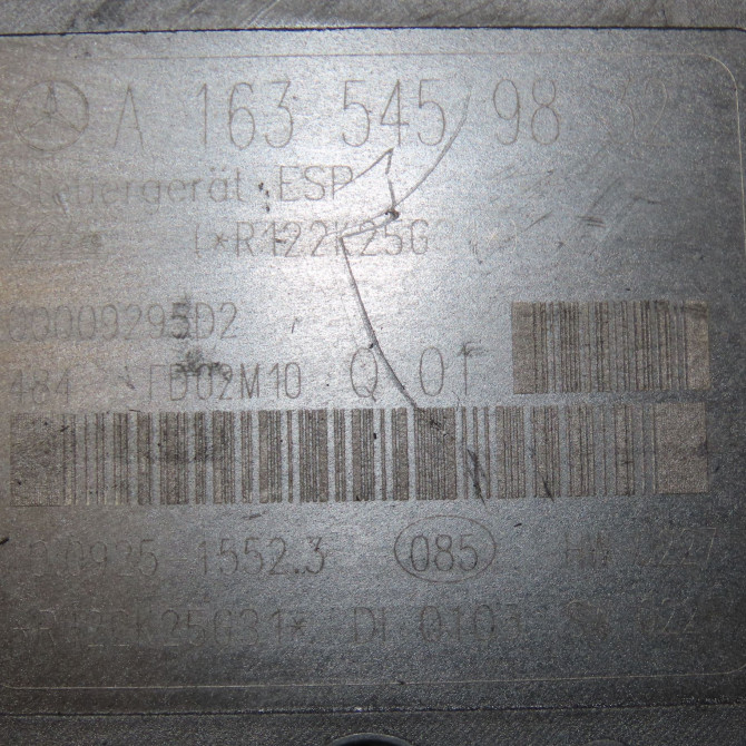 Unité hydraulique ABS occasion MERCEDES CLASSE ML I 7701209606 4