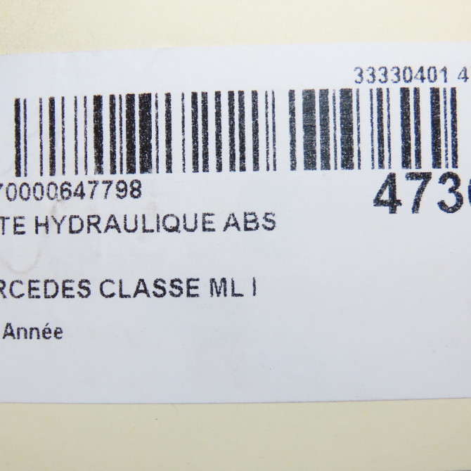 Unité hydraulique ABS occasion MERCEDES CLASSE ML I 7701209606 6