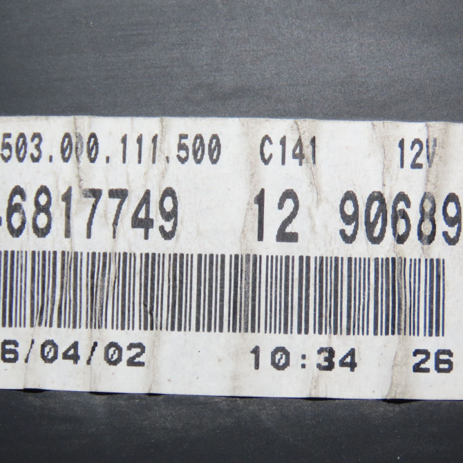 Compteur occasion FIAT DOBLO I Phase 1 03-2001->12-2005 1.9 D 51758841 4