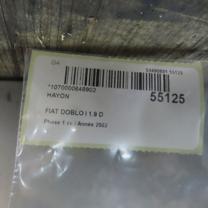 Hayon occasion FIAT DOBLO I Phase 1 03-2001->12-2005 1.9 D 46767713 7