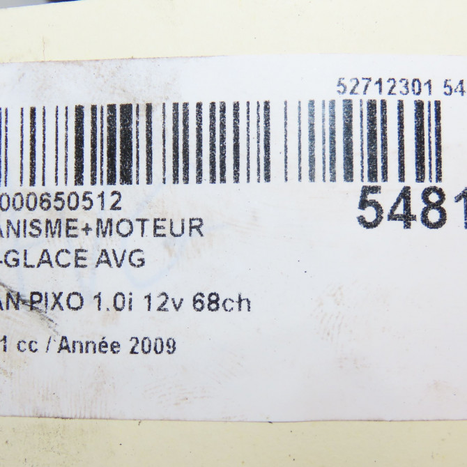 Mecanisme+moteur leve-glace avg occasion NISSAN PIXO Phase 1 05-2009->... 1.0i 12v 68ch 807014A01C 8