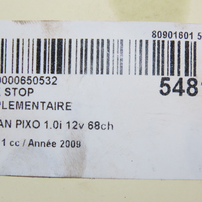 Feux stop supplementaire occasion NISSAN PIXO Phase 1 05-2009->... 1.0i 12v 68ch 265904A01A 5