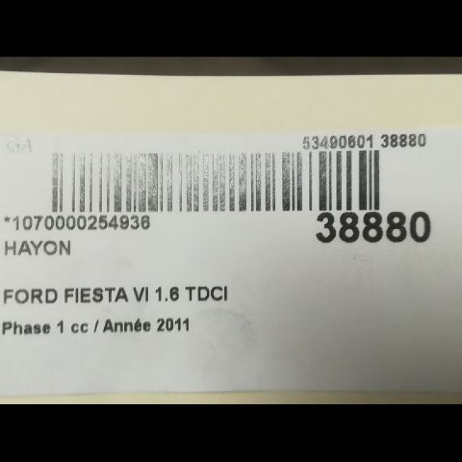 Hayon occasion FORD FIESTA VI Phase 1 10-2008->11-2012 1.6 TDCI 95ch 1763986 4