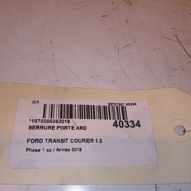Serrure porte ard occasion FORD 146 Phase 1 04-1995->04-1999 1.5 TDCI 75ch 2099457 3