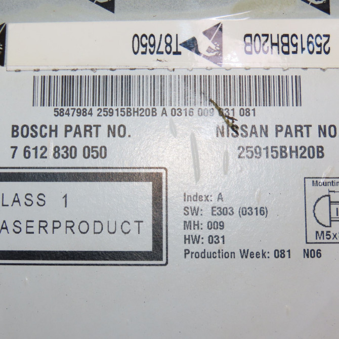 Autoradio occasion NISSAN JUKE Phase 1 09-2010->... 1.5 DCI 110ch 25915BH20B 5