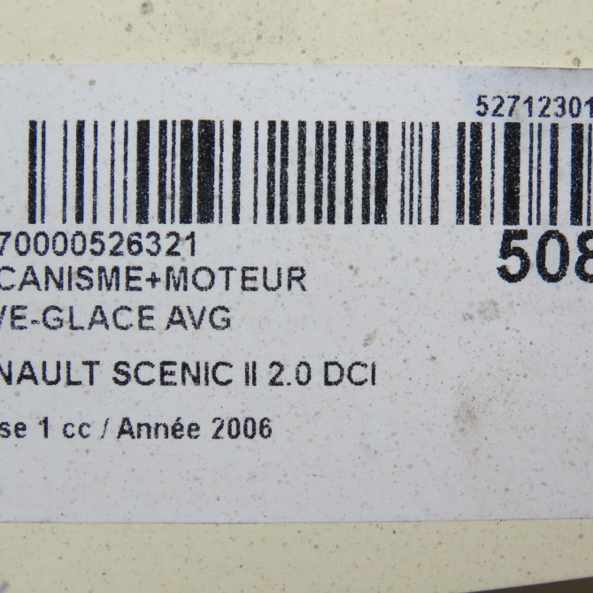 Mecanisme+moteur leve-glace avg occasion RENAULT SCENIC II Phase 1 03-2004->09-2006 2.0 DCI 150ch 8201010937 6