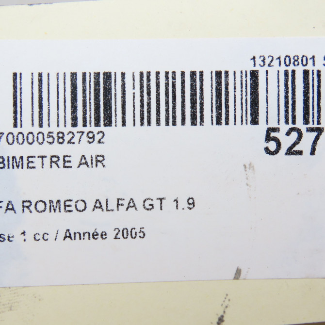 Debimetre air occasion ALFA ROMEO ALFA GT Phase 1 03-2004->12-2010 1.9 JTDm 150ch 46811122 7