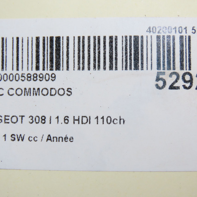 Bloc commodos occasion PEUGEOT 308 I Phase 1 SW 05-2008->03-2011 1.6 HDI 110ch 98069976XT 7