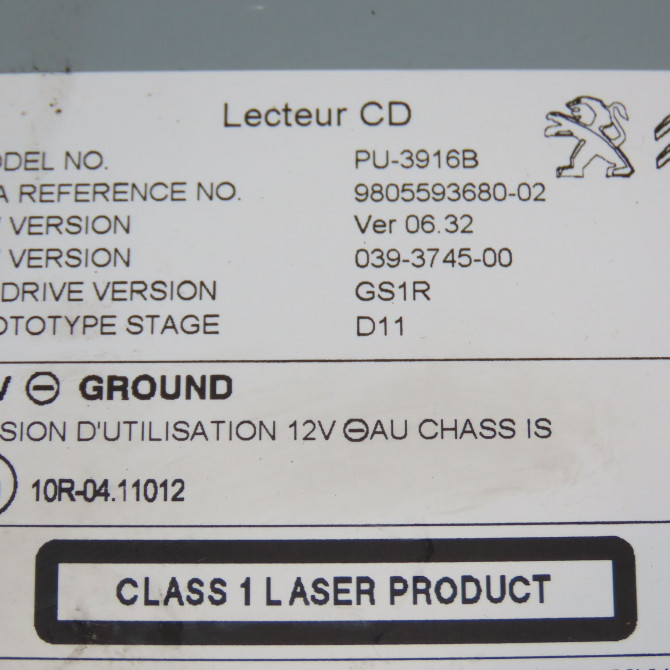 Autoradio occasion PEUGEOT 308 II 308 II Phase 1 2013-06-01->2017-08-31 1.6 e-HDi 115ch 1613169680 3