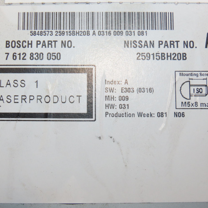 Autoradio occasion NISSAN JUKE Phase 1 09-2010->... 1.5 DCI 110ch 25915BH20B 5