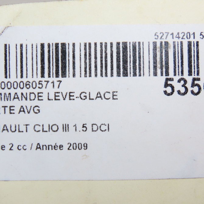 Commande lève-glace porte avant gauche occasion RENAULT CLIO III Phase 2 03-2009->12-2014 1.5 DCI 85ch 8200214945 4