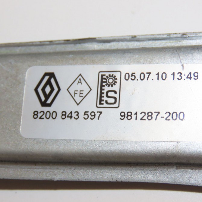 Mecanisme + moteur lève-glace avant droit occasion RENAULT CLIO III phase 2 ESTATE 03-2009->12-2014 8200843597 5