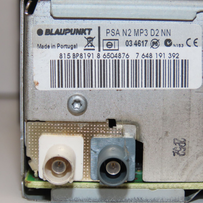 Autoradio occasion PEUGEOT 407 phase 1 SW 07-2004->07-2008 1.6 HDI 110ch 4