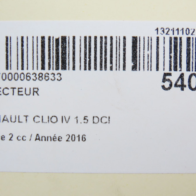 Injecteur occasion RENAULT CLIO IV Phase 2 08-2016->... 1.5 DCI 75ch 166000121R 5