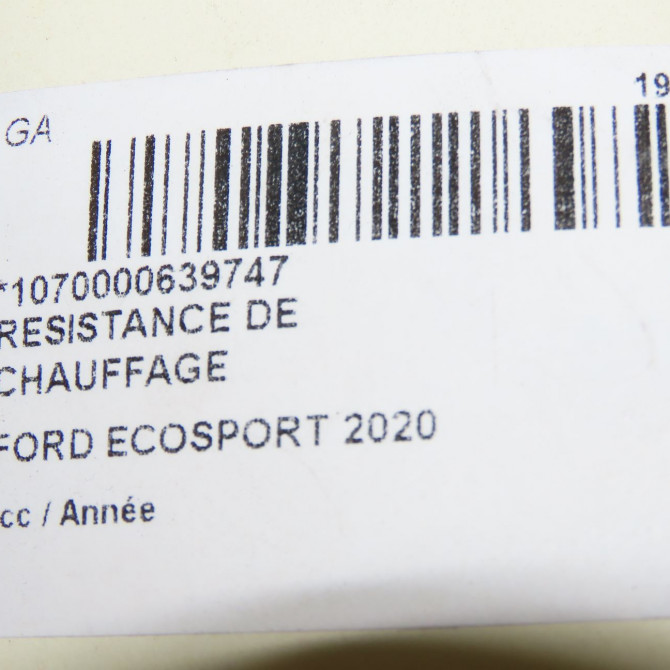 Resistance de chauffage occasion FORD ECOSPORT 2121885 5