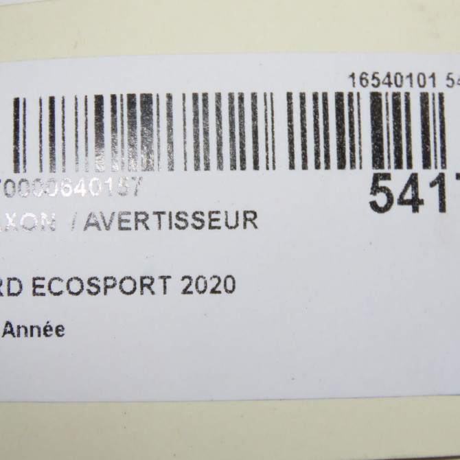 Klaxon  / avertisseur occasion FORD ECOSPORT 2332762 8