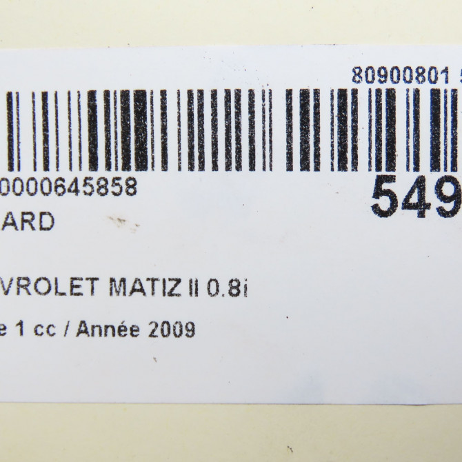 Feu arrière droit occasion CHEVROLET MATIZ II Phase 1 06-2005->09-2009 0.8i 42474396 4