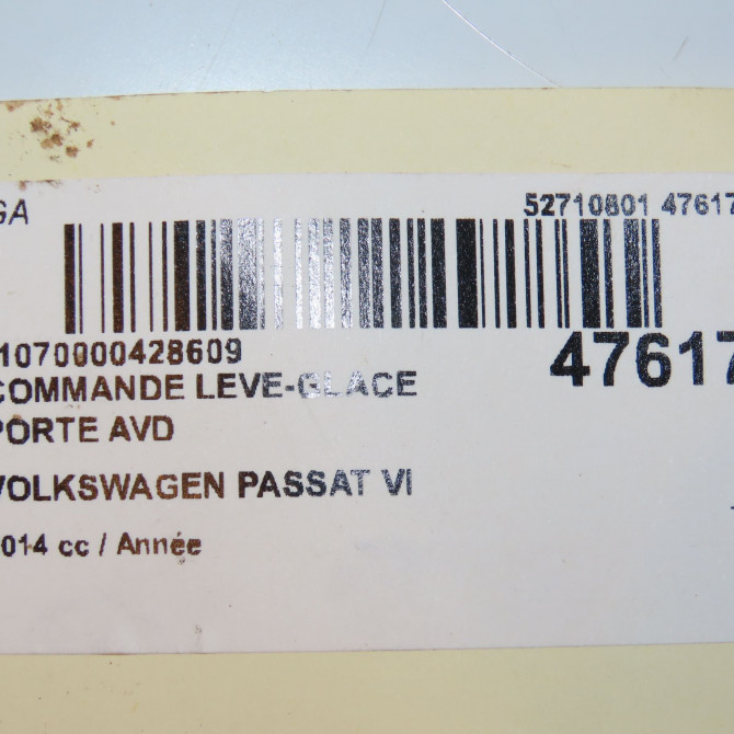 Commande lève-glace porte avant droite occasion VOLKSWAGEN PASSAT VI Phase 1 CC 11-2011->12-2017 5K0959855XSH 4