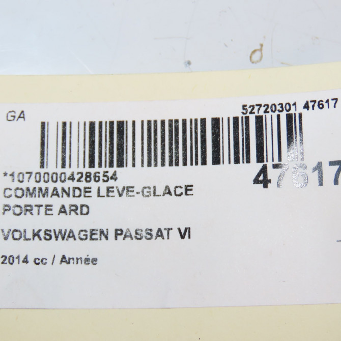 Commande leve-glace porte arrière droite occasion VOLKSWAGEN PASSAT VI Phase 1 CC 11-2011->12-2017 5K0959855XSH 4